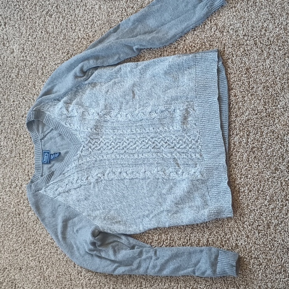 Chaps grey sweater